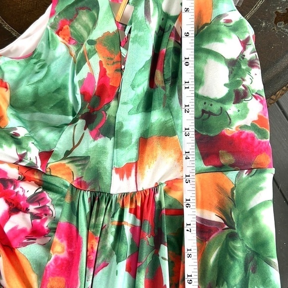 Venus,Sexy Multi-Floral Print,Strappy Chest,Draped Bodice,Excellent ConditionM - Picture 11 of 12